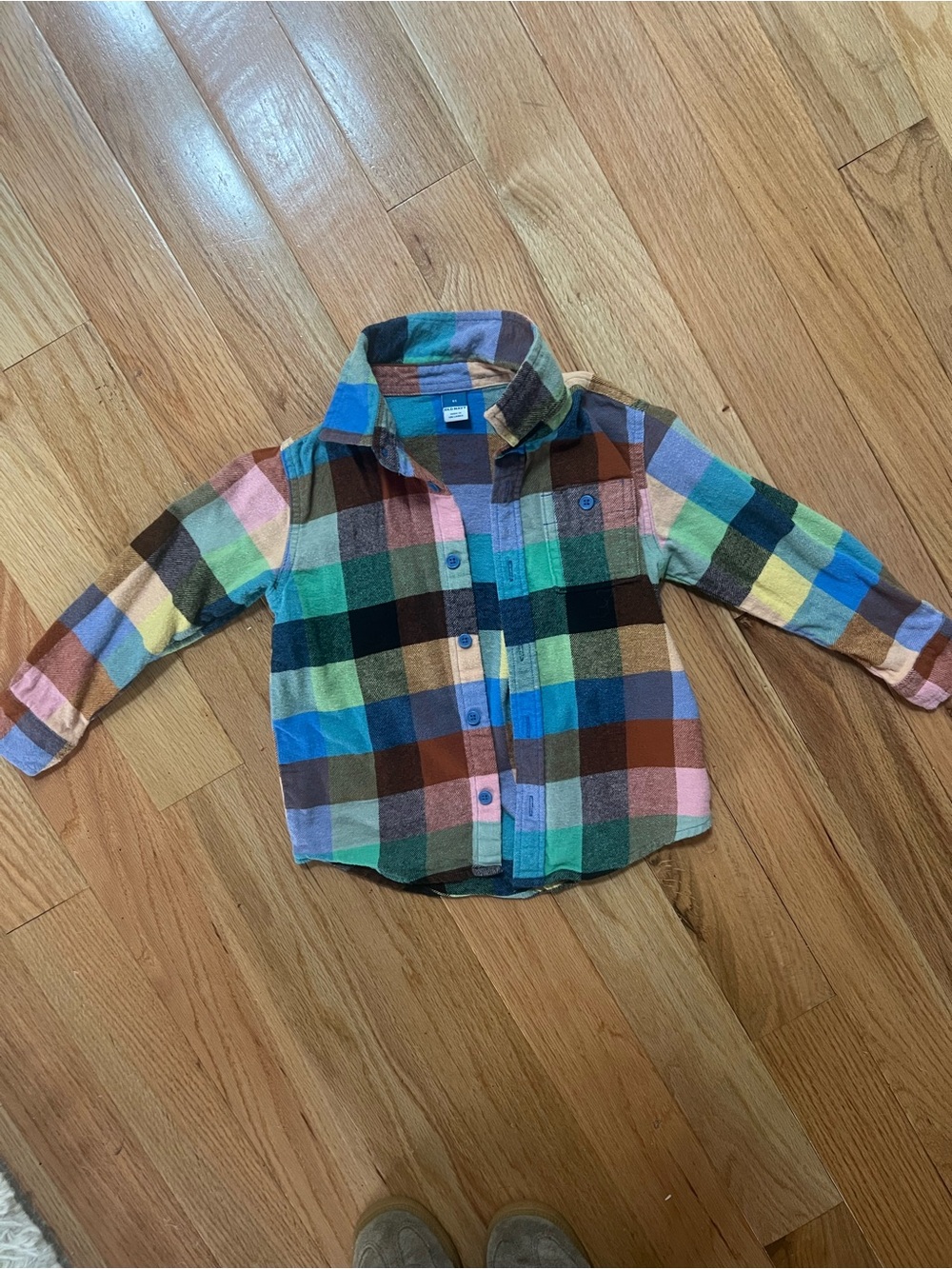Old Navy Kids Multicolor Plaid Flannel